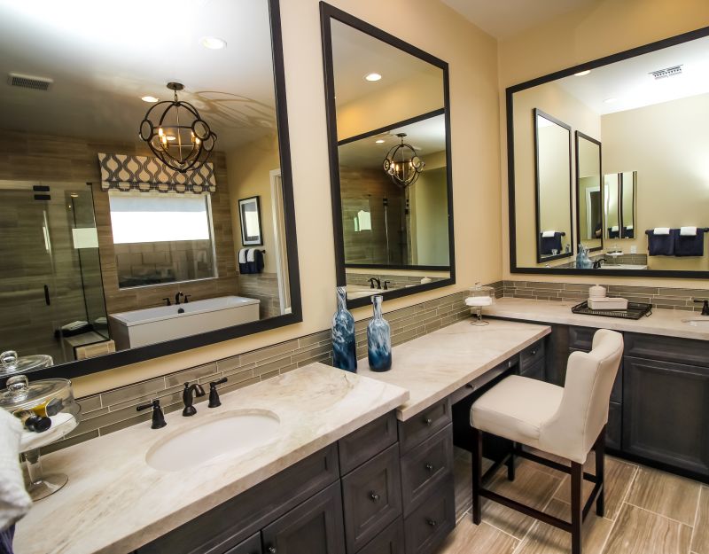 Bathroom Featuring Smart Mirror Technology